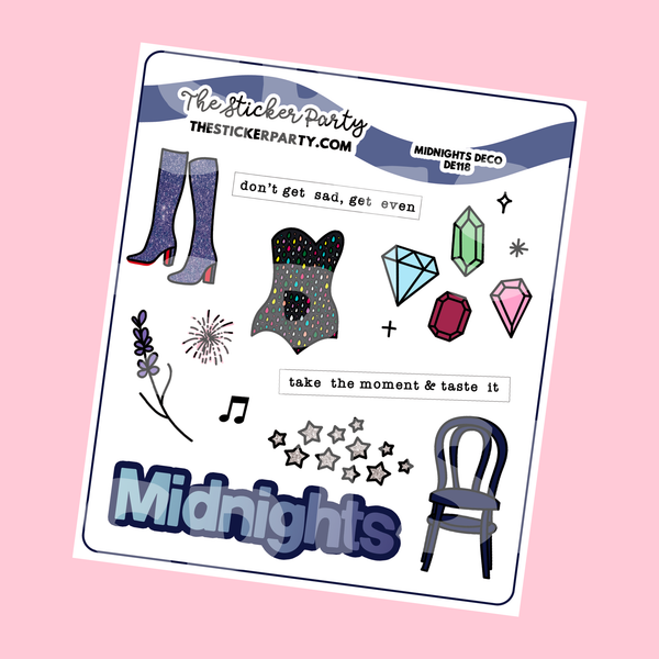 Midnight Era Planner Stickers