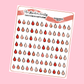Blood drop/Period Planner Stickers