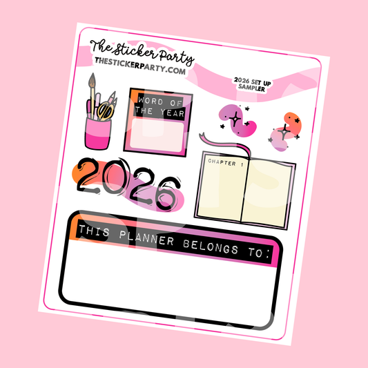 2026 Set-Up Planner Stickers