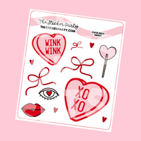 Cutie Valentine Deco Planner Stickers