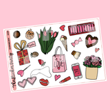 Galentine's Planner Stickers Valentine's Day Deco
