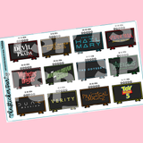 Most Anticipated MOVIES of 2026 Planner Stickers