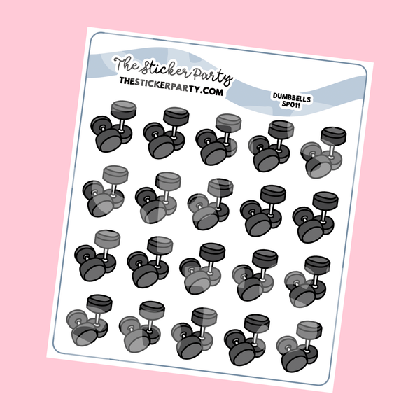 Dumbbell Planner Stickers