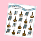 Christian Church Planner Stickers | Bible Study, Sunday Service, Faith Planner Stickers