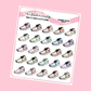 Running Shoes Planner Stickers