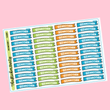 BBUS Play-Along Kit TV Show Planner Sticker Flags Kit