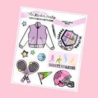 Varsity Deco Planner Stickers  on