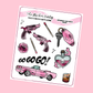 Getaway Car Deco Planner Stickers