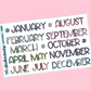 Doodle Month Planner Stickers