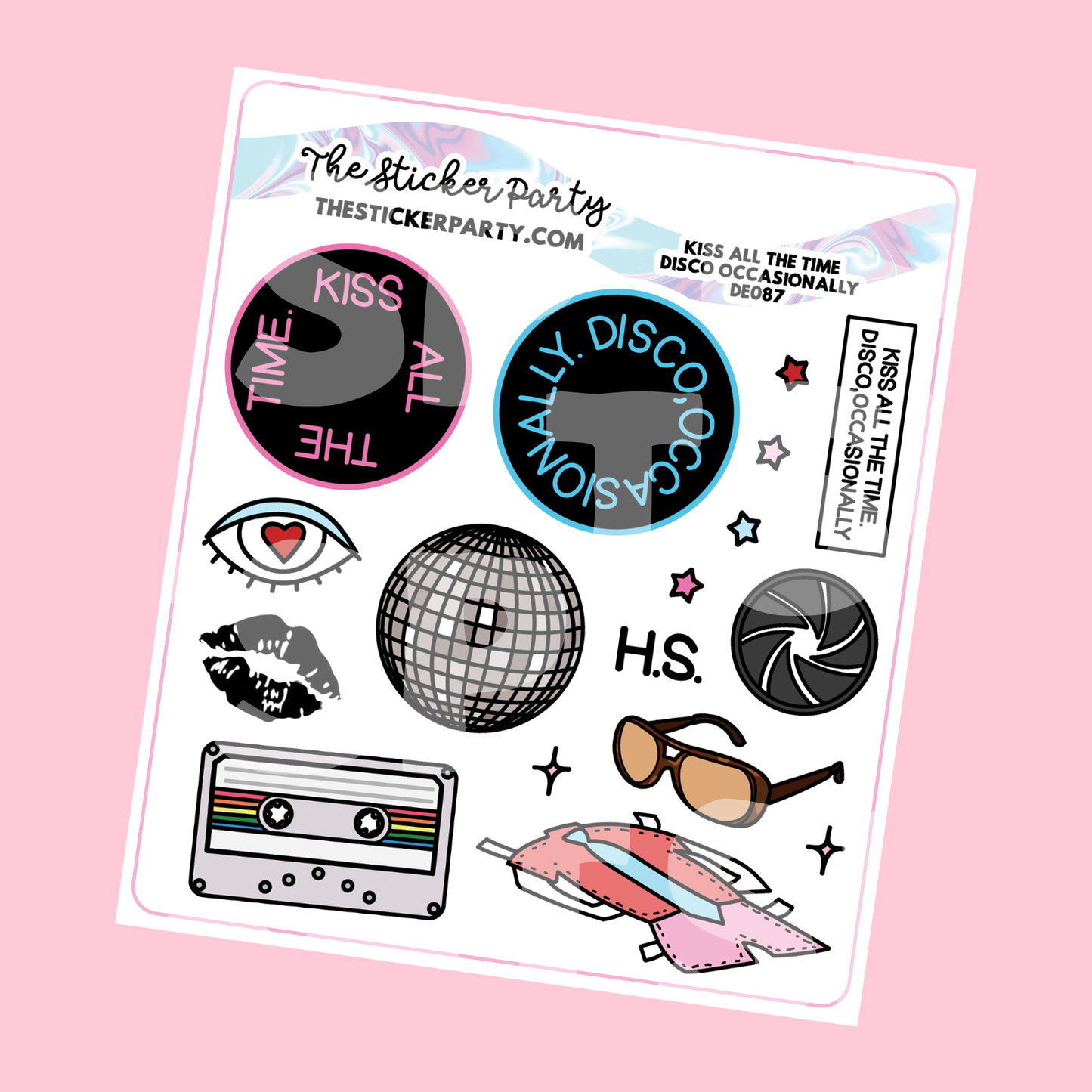 K*ss All The Time, D*sco Occasionally Planner Stickers Deco Stickers