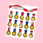 Gold Medal Planner Stickers Gold Medal Icons