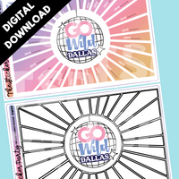 DIGITAL GO Wild 2024 Savings Tracker Sticker Kit | GO Wild 2024 Dallas GW 2024