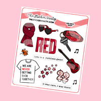 Red Era Planner Stickers