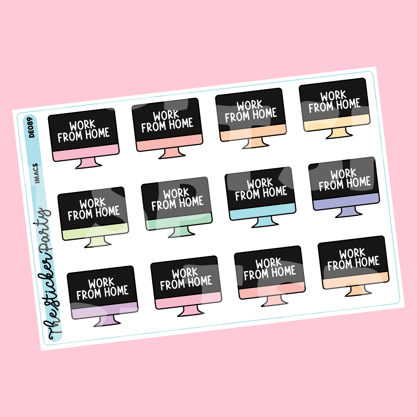 Work From Home Planner Stickers