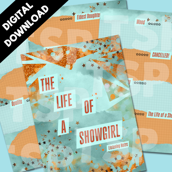PRINTABLE The Life of A Sh*wgirl B6 Listening Notes Notebook
