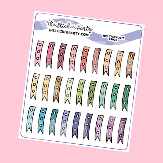 Mini Checklist Stickers