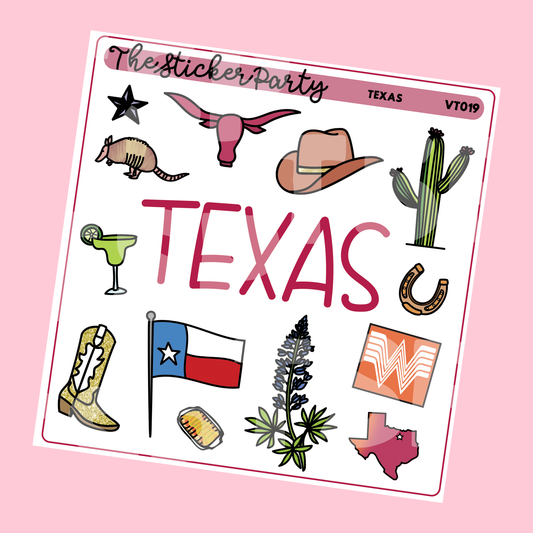 Texas Planner Stickers