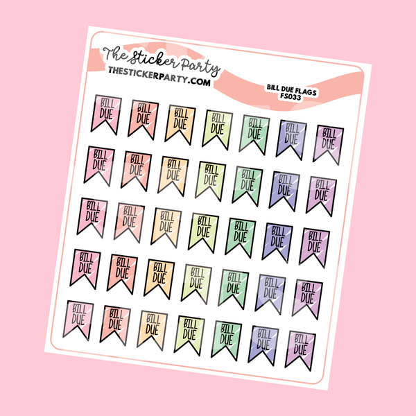 Bill Due Flag Planner Stickers | Bill Due Flags Stickers Money – The Sticker Party bill-due-flag-planner-stickers-bill-due-flags-stickers-money-the-sticker-party