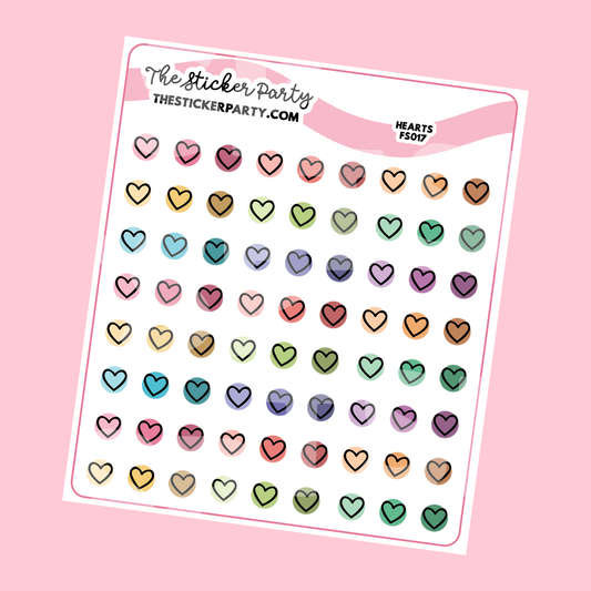 Heart Planner Stickers Heart Icons