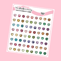 Heart Planner Stickers Heart Icons