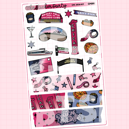 CPC 2026 Weekly Sticker Kit | Chicago Planner Conference