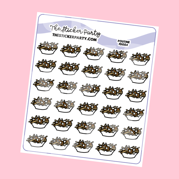 Poutine Planner Stickers