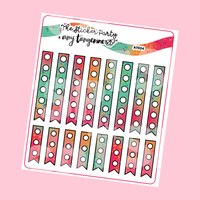 Amy Tangerine Summer Collab Checklists Planner Stickers