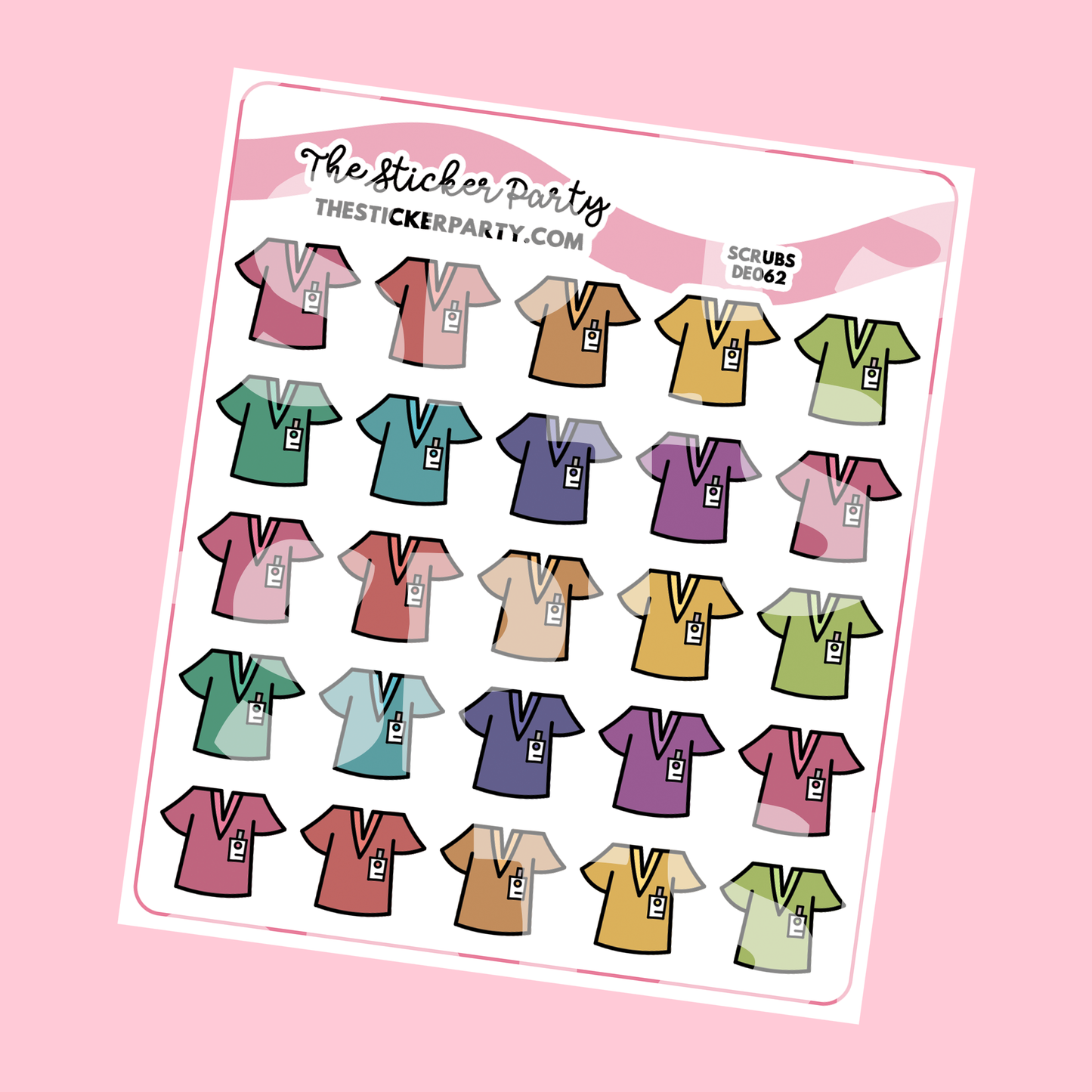 Scrubs Planner Stickers