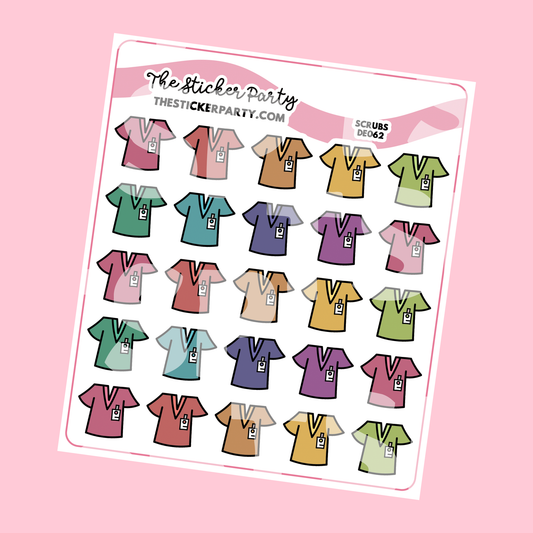 Scrubs Planner Stickers