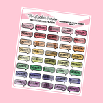 Breakfast Mini Meal Planning Planner Stickers