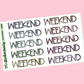 Doodle Weekend Planner Stickers