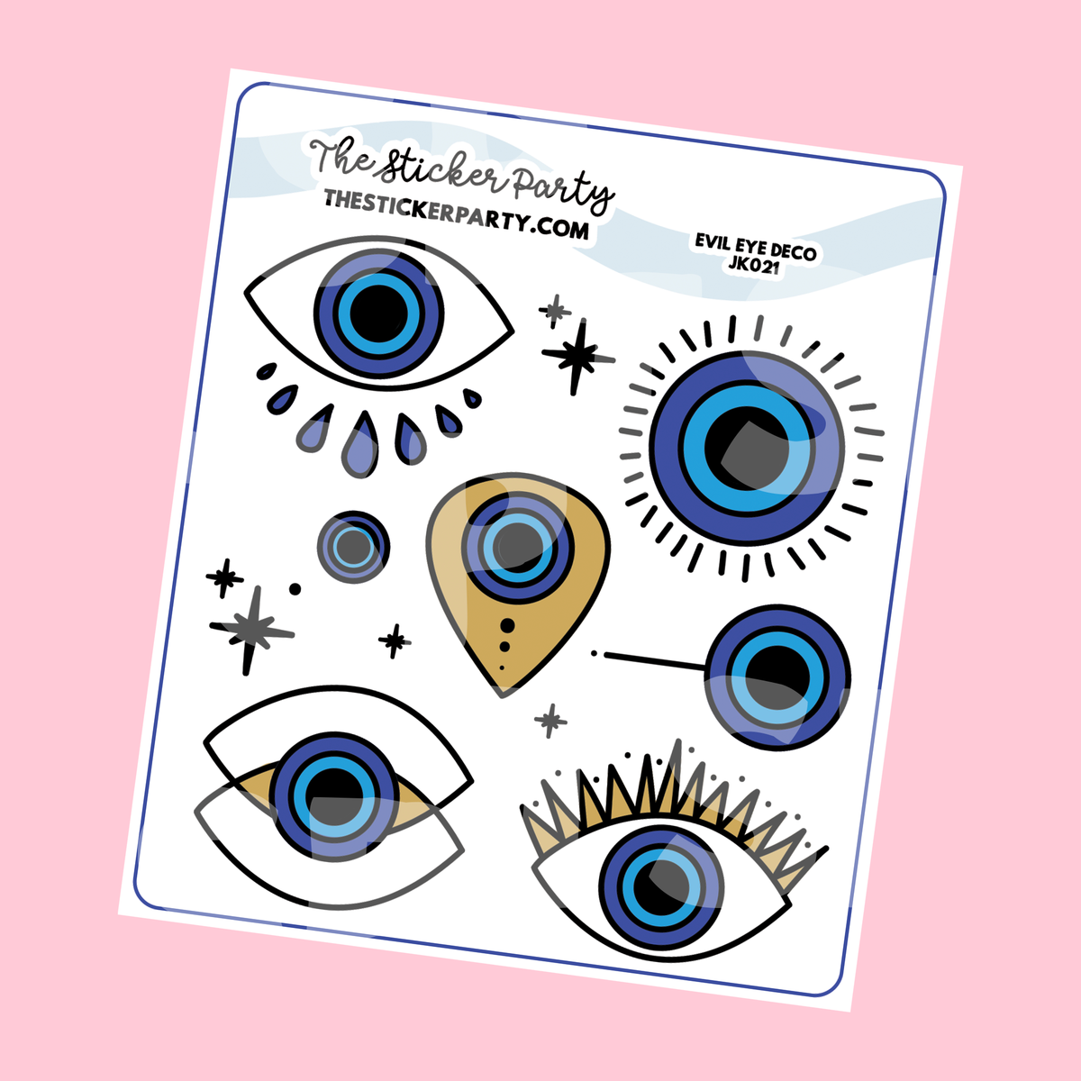Evil Eye Sticker Sheet – The Sticker Party