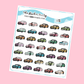 Car Planner Stickers | Car Maintenance Insurance Payments