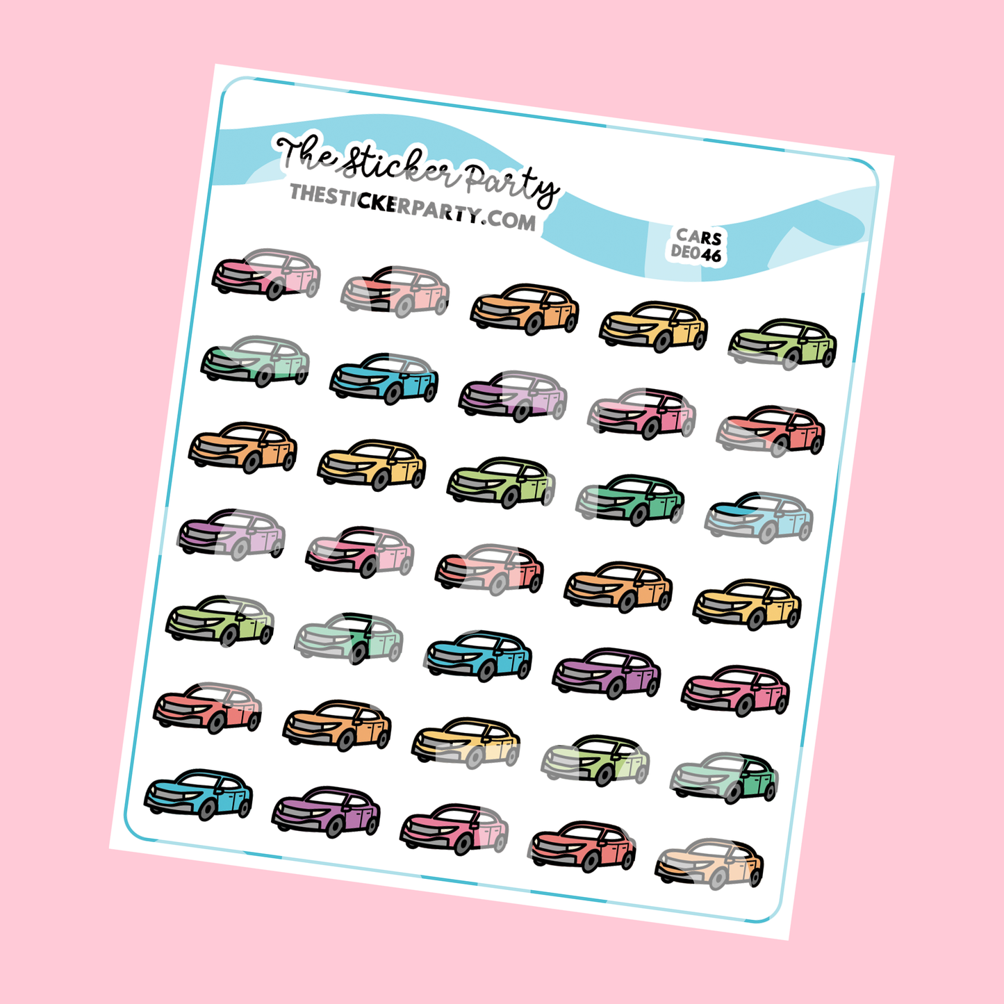 Car Planner Stickers | Car Maintenance Insurance Payments