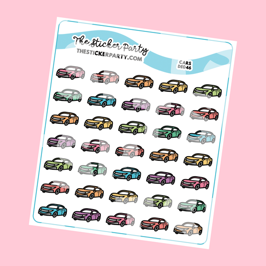 Car Planner Stickers | Car Maintenance Insurance Payments