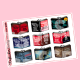 Spooky Reads Reading Challenge Planner Stickers