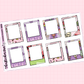 Popsicles Polaroid Stickers | Plannermonkeyco Collab