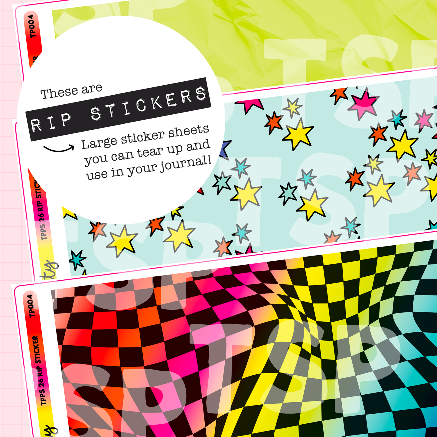 TPPS 2026 Rip Stickers Set of 3 | The Planner Party Summit