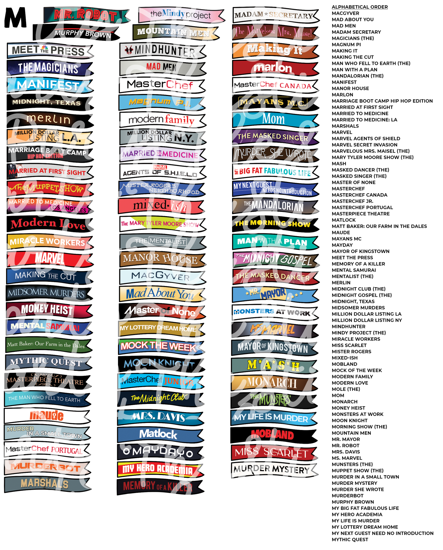 TV THURSDAY | Custom TV Show Flag Stickers