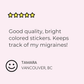 Migraine Tracker Migraine Stickers