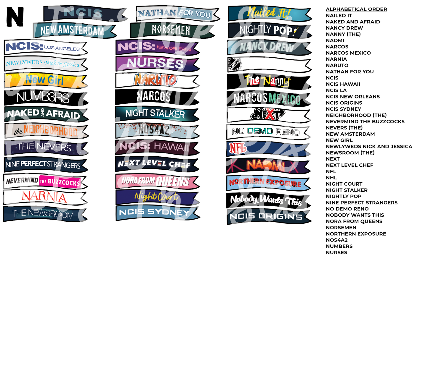 TV THURSDAY | Custom TV Show Flag Stickers