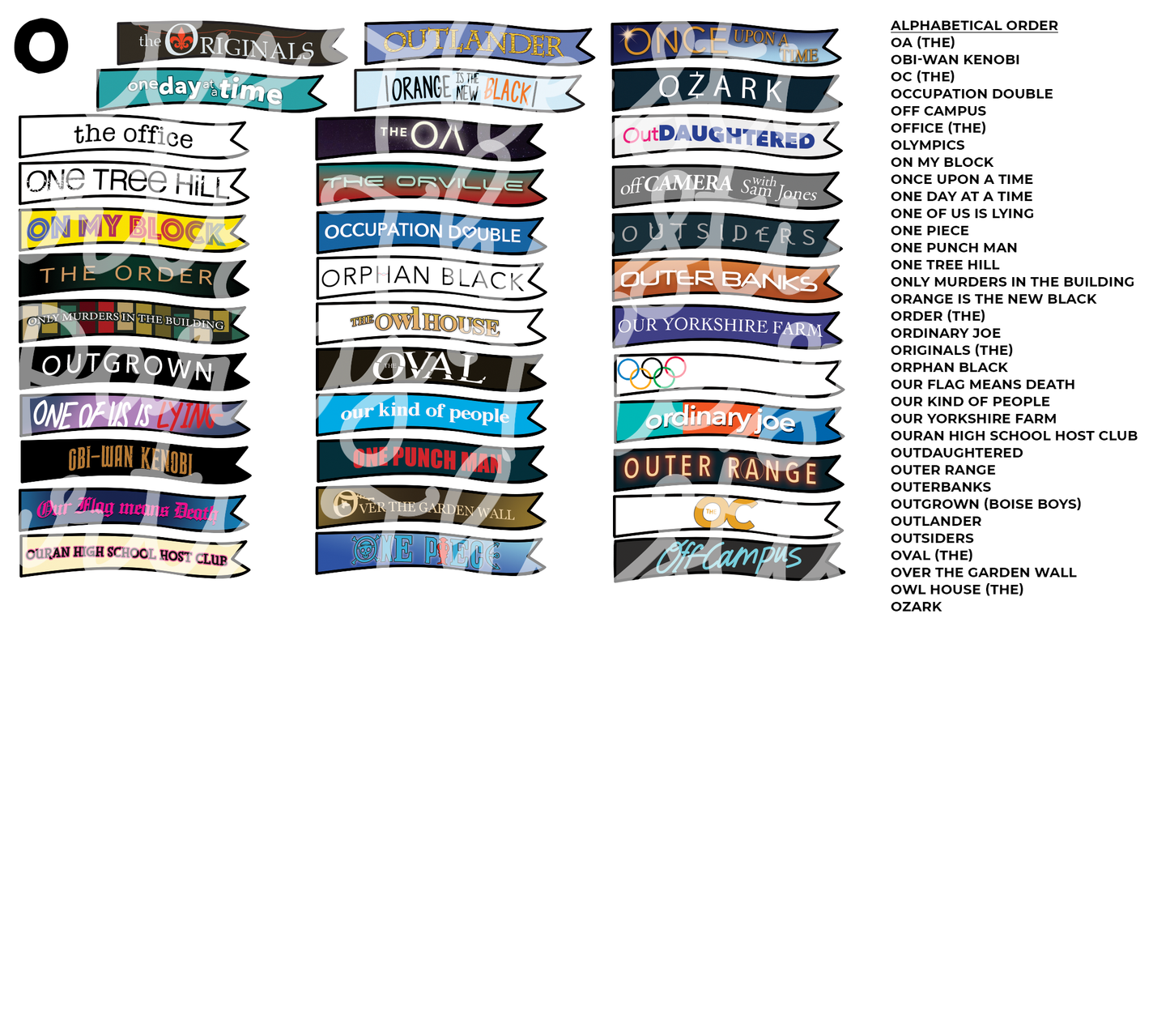 TV THURSDAY | Custom TV Show Flag Stickers