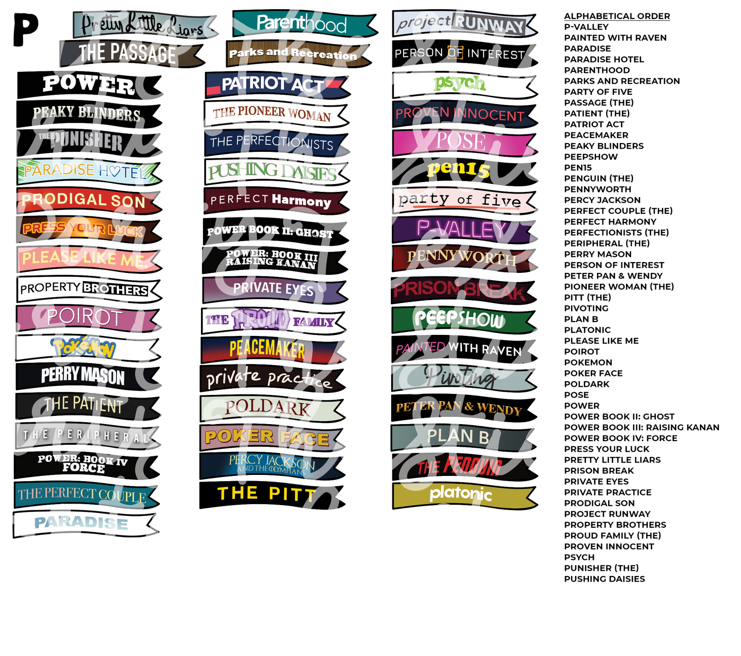 TV THURSDAY | Custom TV Show Flag Stickers