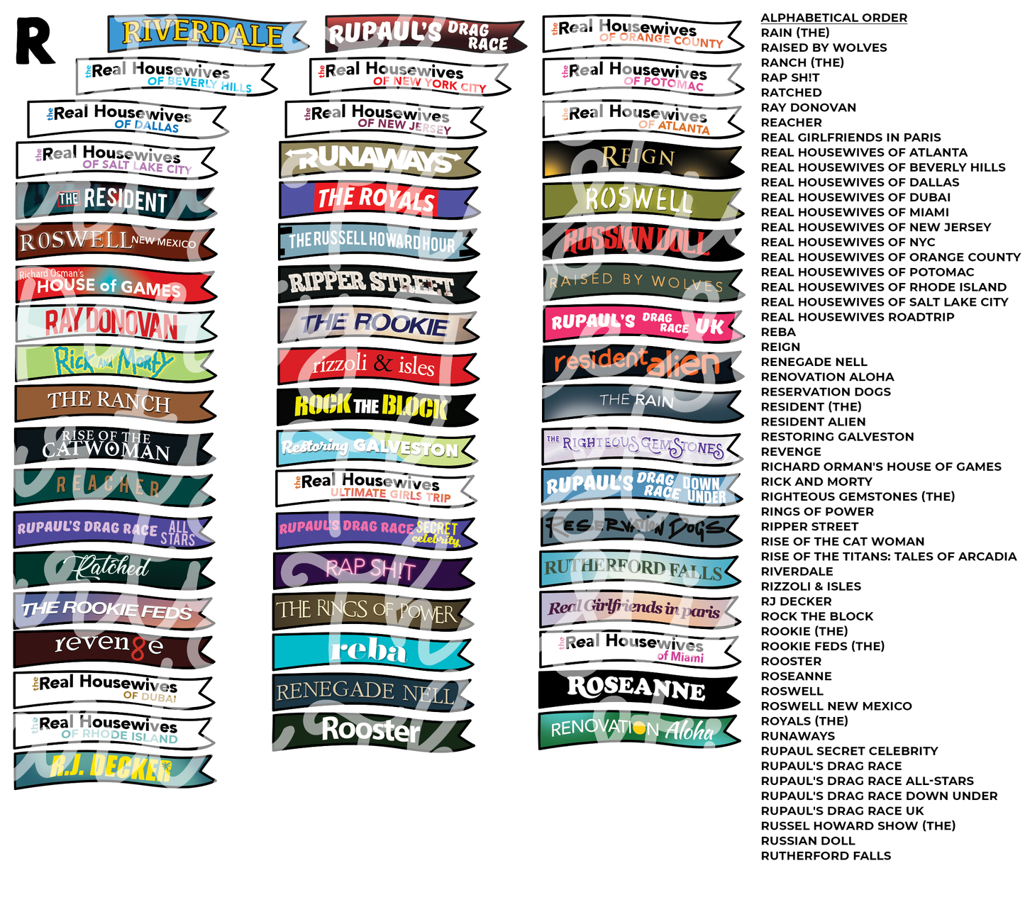 TV THURSDAY | Custom TV Show Flag Stickers