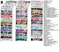 READ DESCRIPTION! Custom TV Show Flag Stickers (TV THURSDAY)