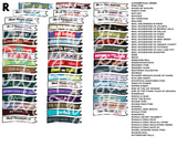 READ DESCRIPTION! Custom TV Show Flag Stickers (TV THURSDAY)