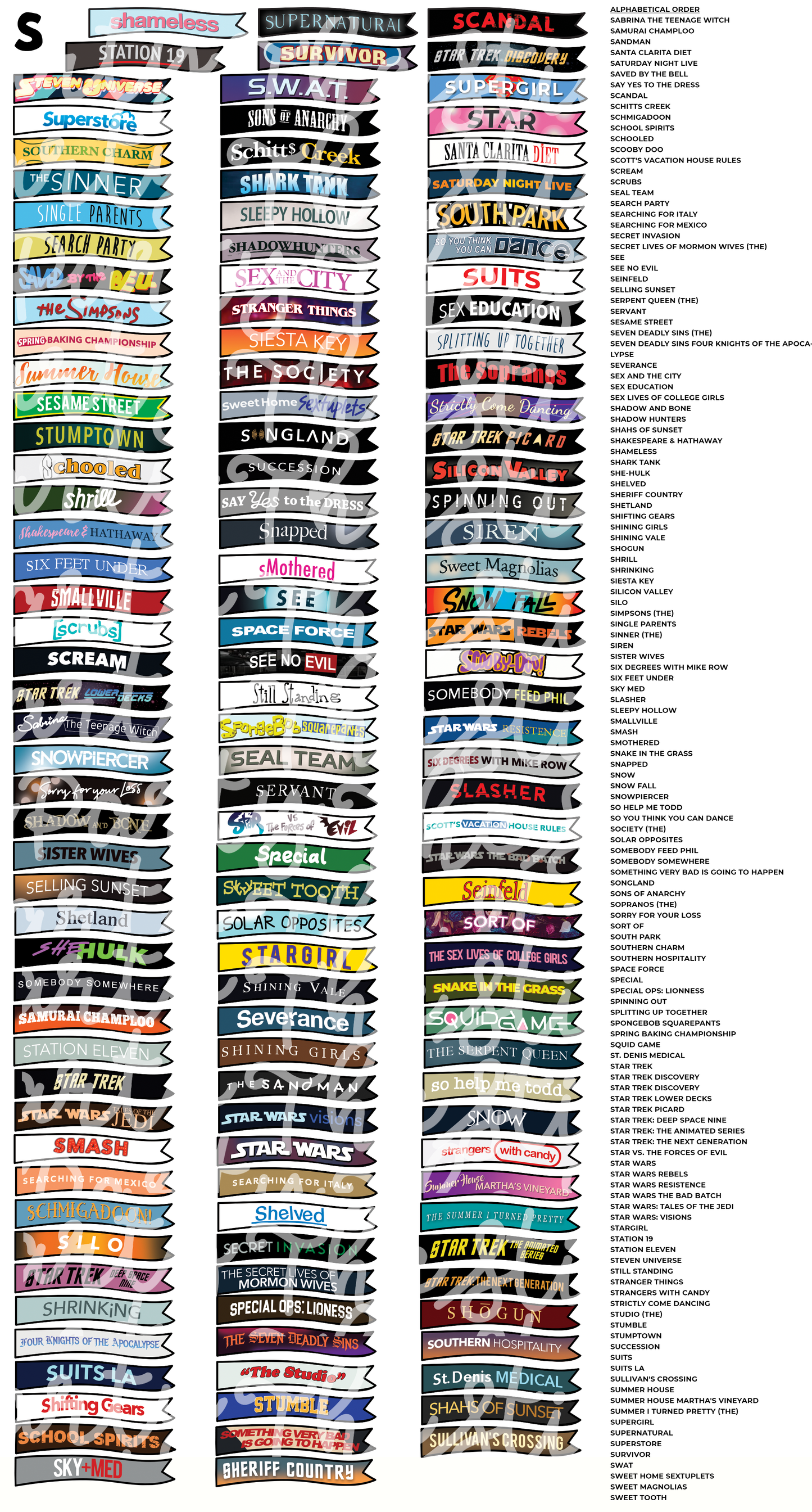 TV THURSDAY | Custom TV Show Flag Stickers