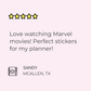 Super Hero Movies Planner Stickers PART 2