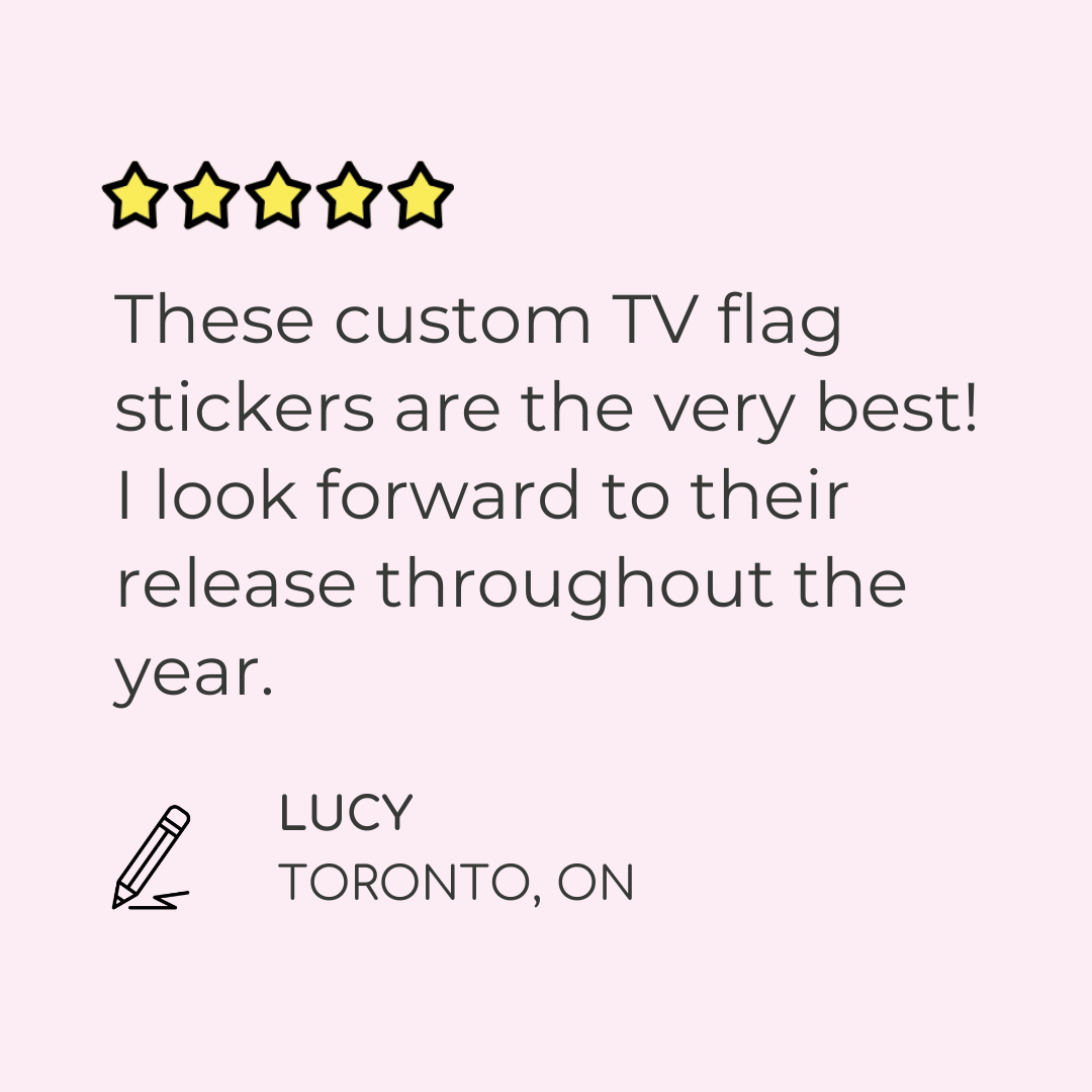 TV THURSDAY | Custom TV Show Flag Stickers (READ DESCRIPTION!)