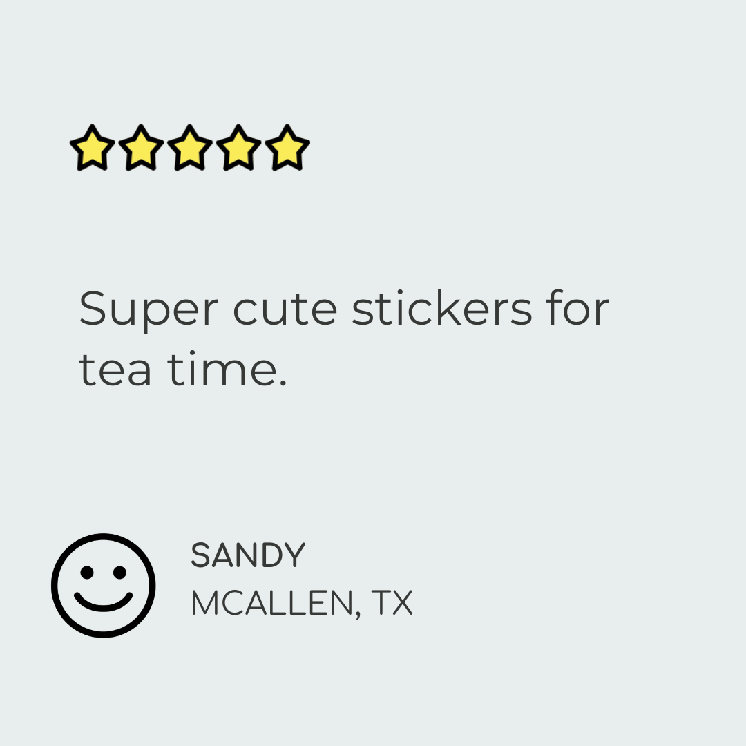 Tea Planner Stickers